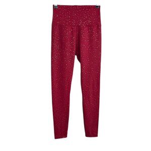 Born Primitive Gold Speckle Leggings, Red, Athletic, High Rise, Size M